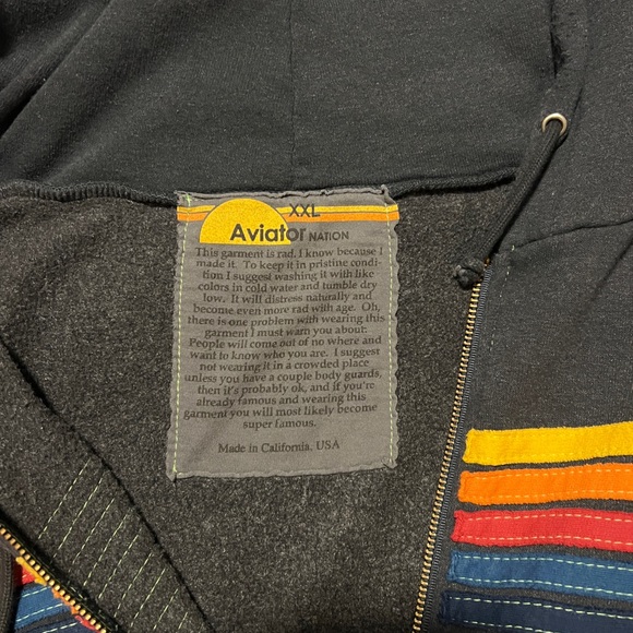 Aviator Nation 5 Stripe Hoodie - Picture 2 of 3